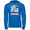 Don't Flirt With Me I Love My Girl She Is A Crazy Capricorn T-Shirt & Hoodie | Teecentury.com