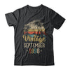 Retro Classic Vintage September 1998 24th Birthday Gift T-Shirt & Hoodie | Teecentury.com
