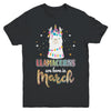 Llama Unicorn Llamacorns Born In March Birthday Gift Youth Youth Shirt | Teecentury.com