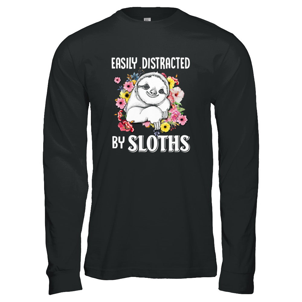 Easily Distracted By Sloths T-Shirt & Tank Top | Teecentury.com