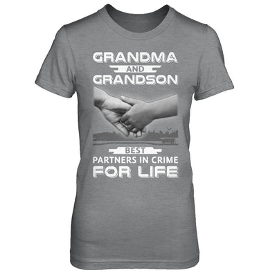 Grandma And Grandson Best Partners In Crime For Life T-Shirt & Hoodie | Teecentury.com