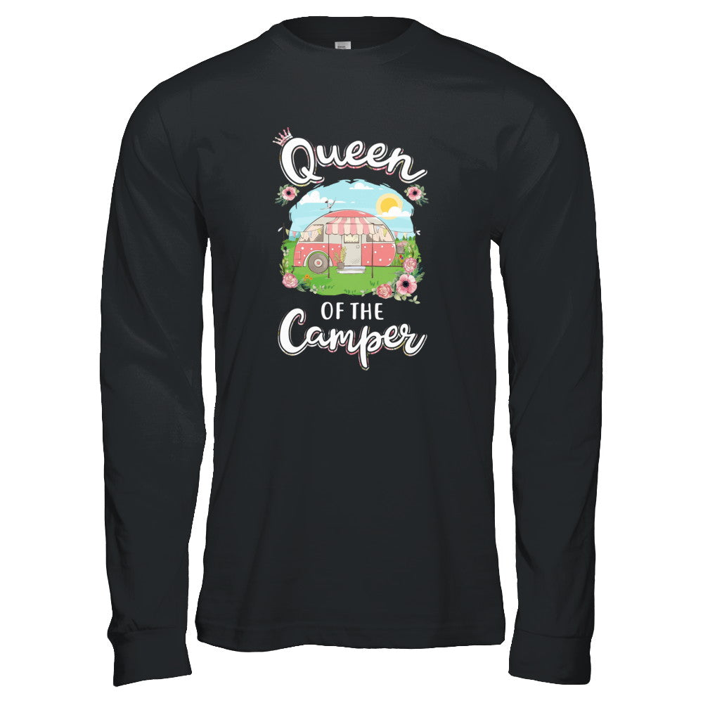 Queen Of The Camper Camping For Women Gift T-Shirt & Tank Top | Teecentury.com
