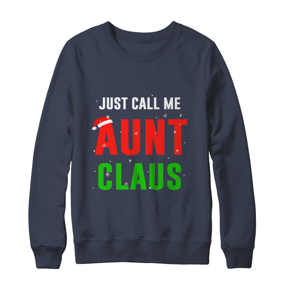 Santa Aunt Claus Matching Family Christmas Pajamas T-Shirt & Sweatshirt | Teecentury.com