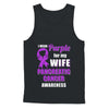 I Wear Purple For My Wife Pancreatic Cancer Husband T-Shirt & Hoodie | Teecentury.com