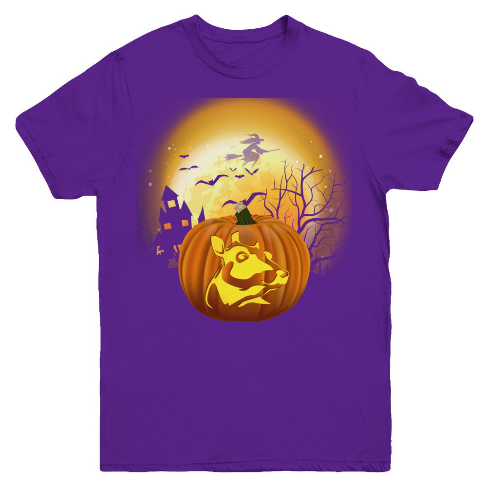 Pumpkin Cow Halloween Human Costume Youth Youth Shirt | Teecentury.com