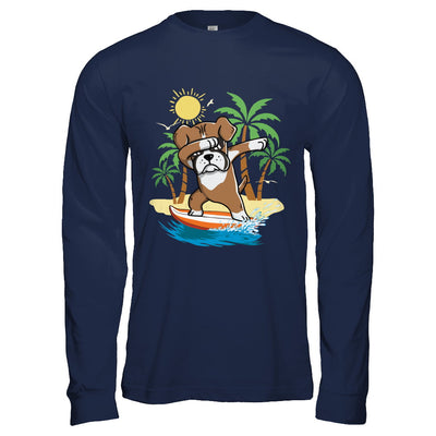 Summer Vacation Dabbing Boxer Surfing Surfboard Gift T-Shirt & Hoodie | Teecentury.com