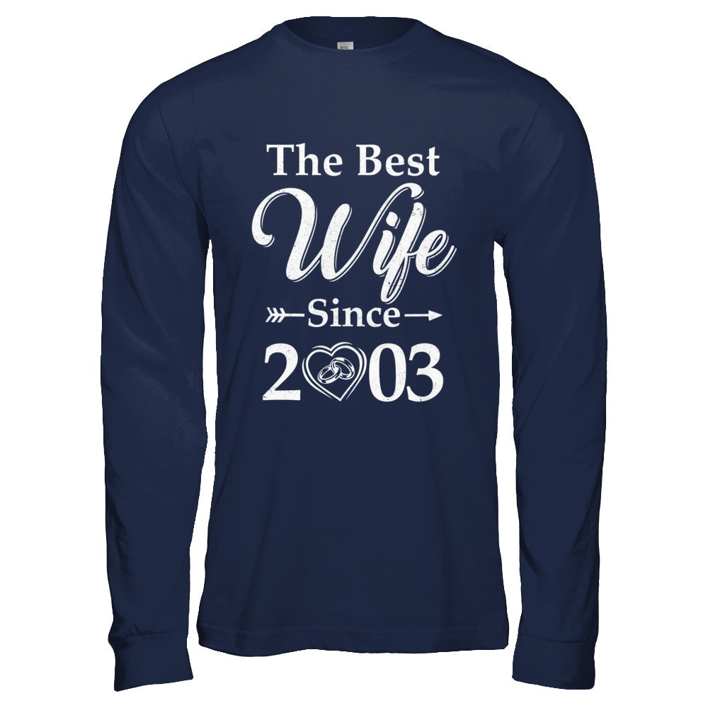 19th Married Together Anniversary Since 2003 Husband Wife T-Shirt & Hoodie | Teecentury.com