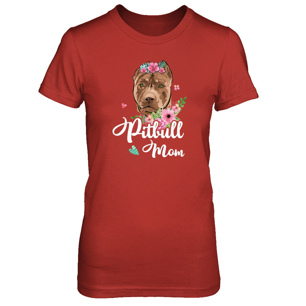 Pit bull Mom Funny Dog Mom Gift Idea T-Shirt & Tank Top | Teecentury.com