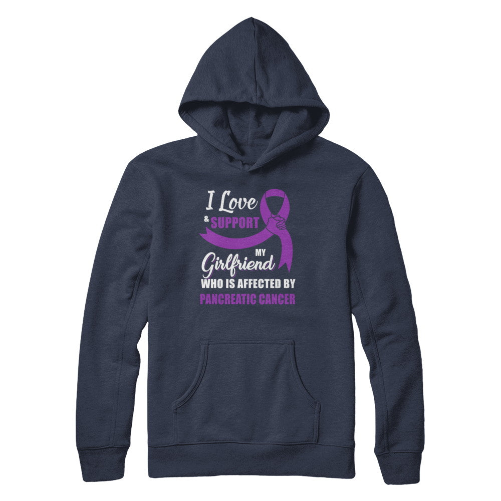 Pancreatic Cancer Awareness Support Purple Girlfriend Boyfriend T-Shirt & Hoodie | Teecentury.com