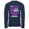 I Wear Purple For My Wife Pancreatic Cancer Husband T-Shirt & Hoodie | Teecentury.com