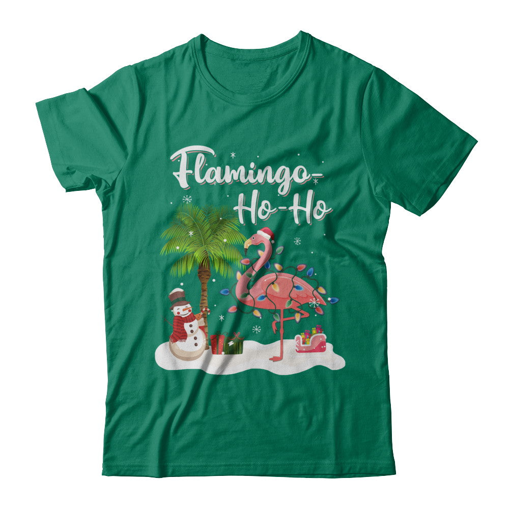 Flamingo Ho Ho Merry Christmas Gifts T-Shirt & Hoodie | Teecentury.com