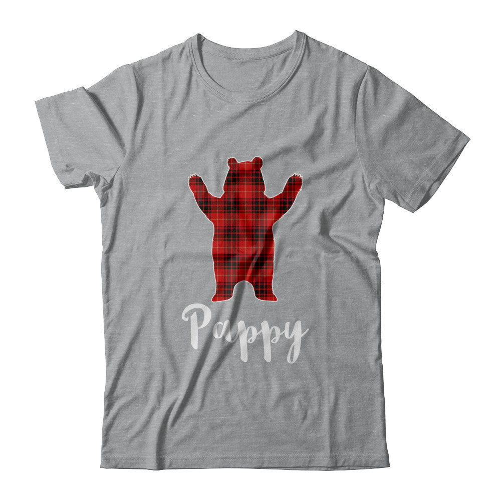 Red Pappy Bear Buffalo Plaid Family Christmas Pajamas T-Shirt & Sweatshirt | Teecentury.com