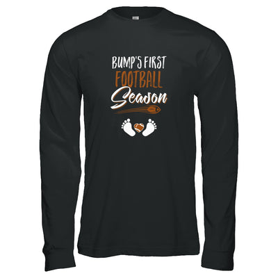 Bump's First Football Season Mommy Mothers Day T-Shirt & Tank Top | Teecentury.com