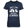 Just A Girl Who Loves Llamas T-Shirt & Hoodie | Teecentury.com