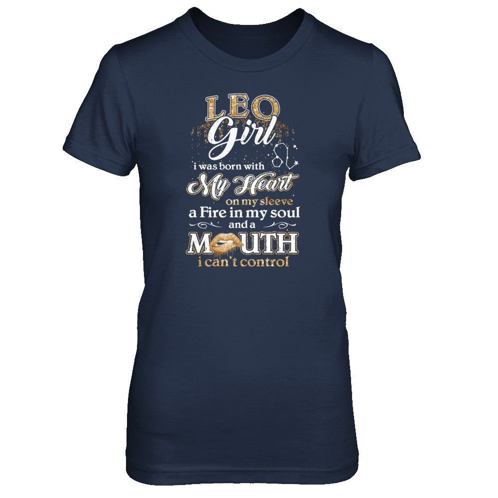 I'm A Leo Girl Lipstick July August Funny Zodiac Birthday T-Shirt & Tank Top | Teecentury.com
