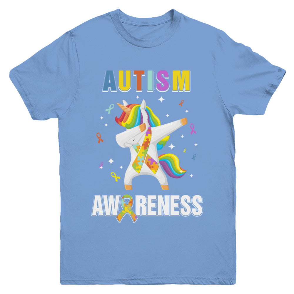 Inspirational Autism Awareness Unicorn Support Youth Youth Shirt | Teecentury.com