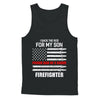 I Back The Red For My Son Proud Dad Firefighter T-Shirt & Hoodie | Teecentury.com