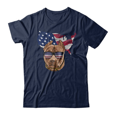 Funny Patriot Pit bull Dog 4Th Of July American Flag T-Shirt & Hoodie | Teecentury.com