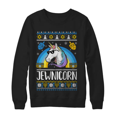 Jewnicorn Funny Jewish Unicorn Hanukkah Chanukah Sweater T-Shirt & Sweatshirt | Teecentury.com