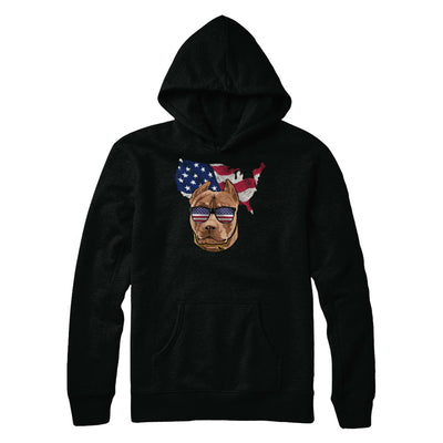 Funny Patriot Pit bull Dog 4Th Of July American Flag T-Shirt & Hoodie | Teecentury.com