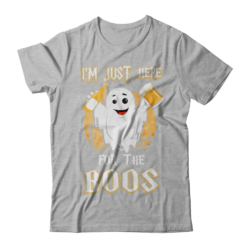 I'm Just Here For The Boos Halloween Beer T-Shirt & Hoodie | Teecentury.com