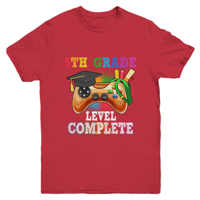 5th Grade Level Complete Last Day Of School Graduation Youth Shirt | teecentury