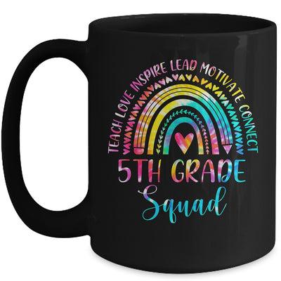 5th Grade Teacher Squad Tie Dye Rainbow Back To School Mug Coffee Mug | Teecentury.com