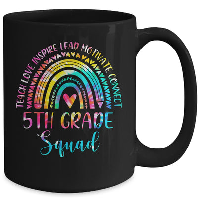 5th Grade Teacher Squad Tie Dye Rainbow Back To School Mug Coffee Mug | Teecentury.com