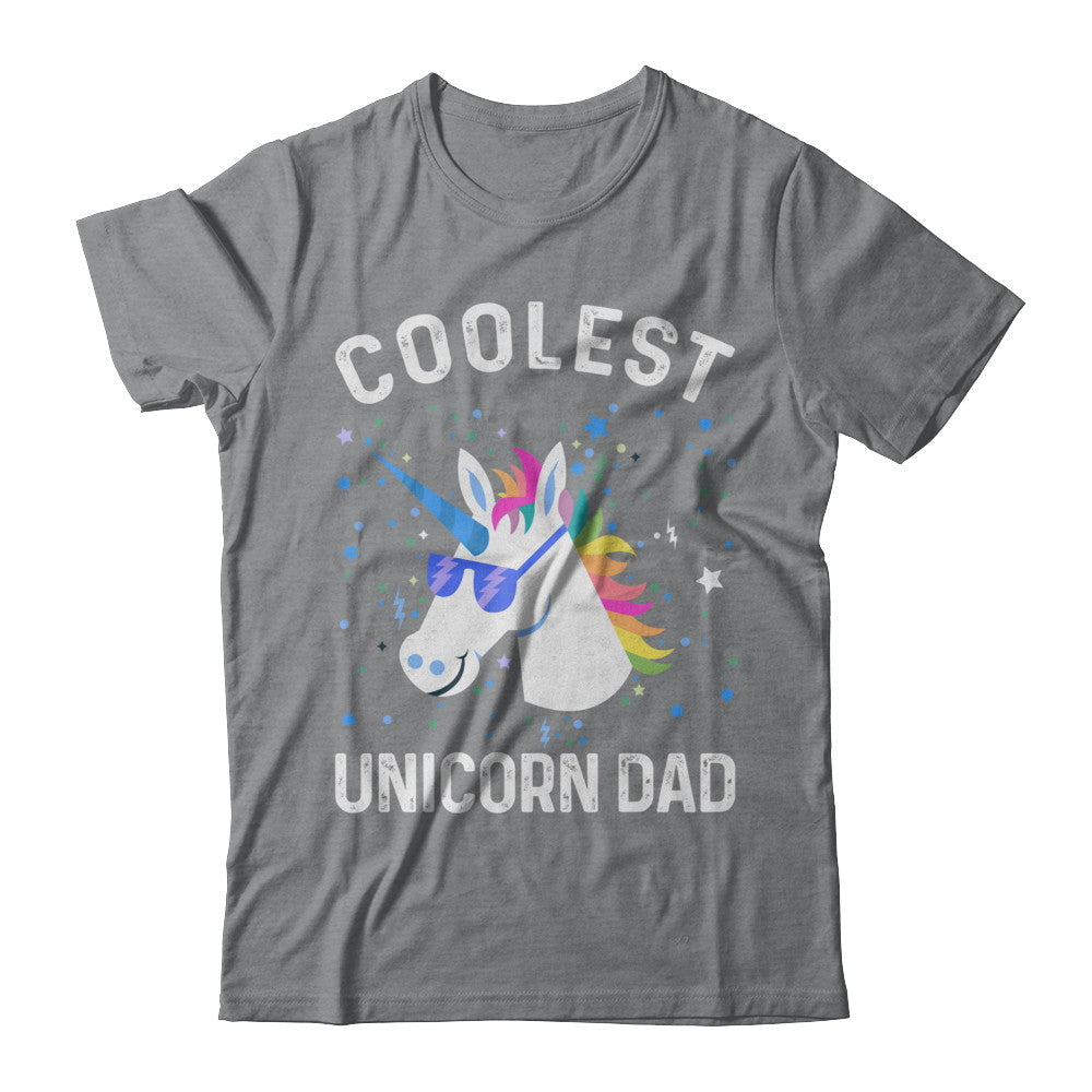 Coolest Unicorn Dad Cute Funny Unicorn Fathers Day T-Shirt & Hoodie | Teecentury.com