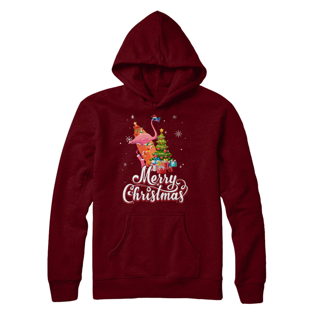 Flamingo Christmas Gift Merry Christmas Flamingo T-Shirt & Sweatshirt | Teecentury.com