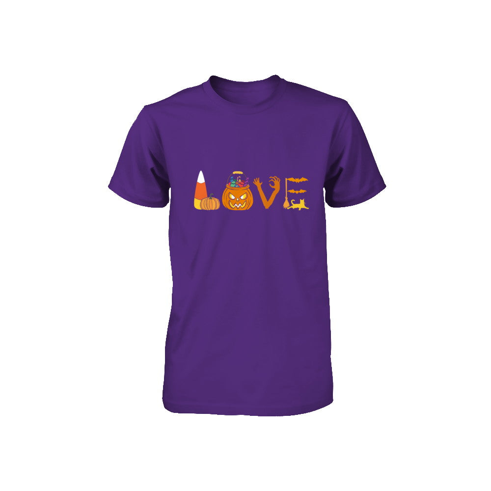 I Love Candy Funny Candy Corn Halloween Gift Youth Youth Shirt | Teecentury.com