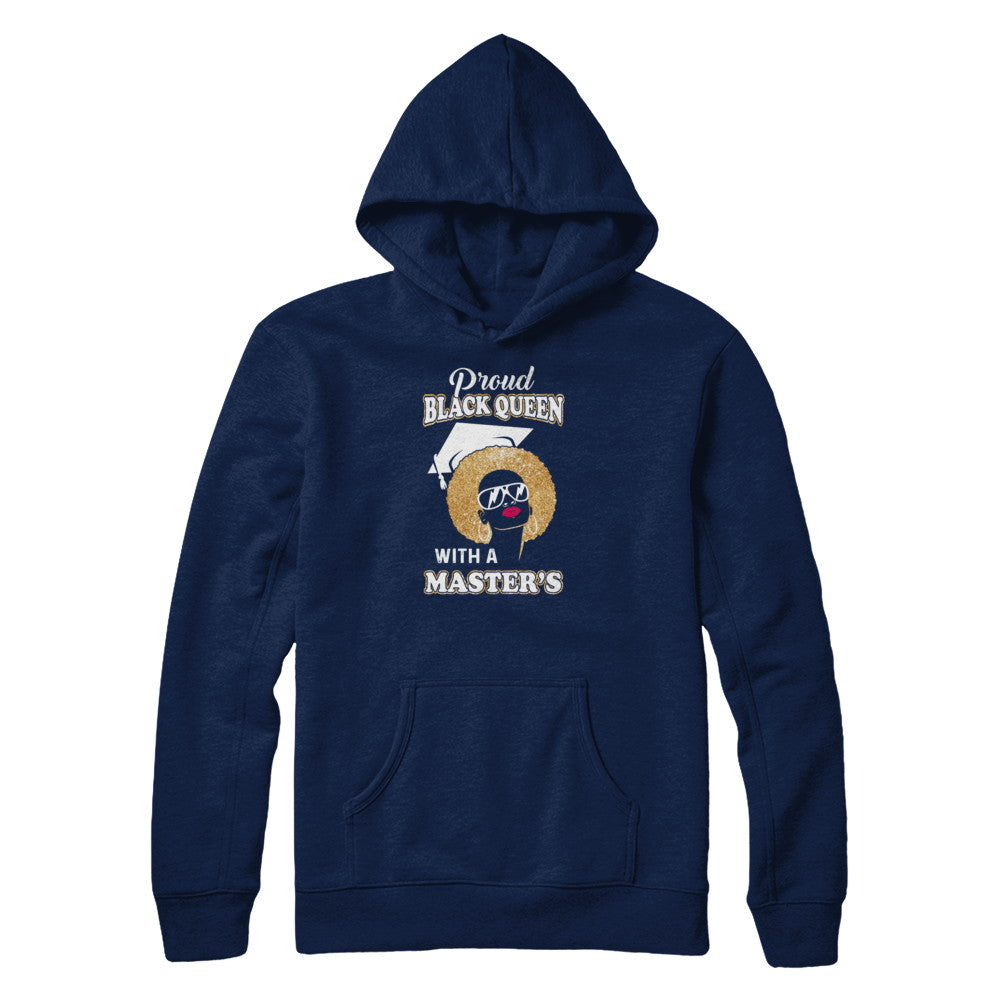 Graduation Proud Black Queen Masters Degree Graduate T-Shirt & Tank Top | Teecentury.com