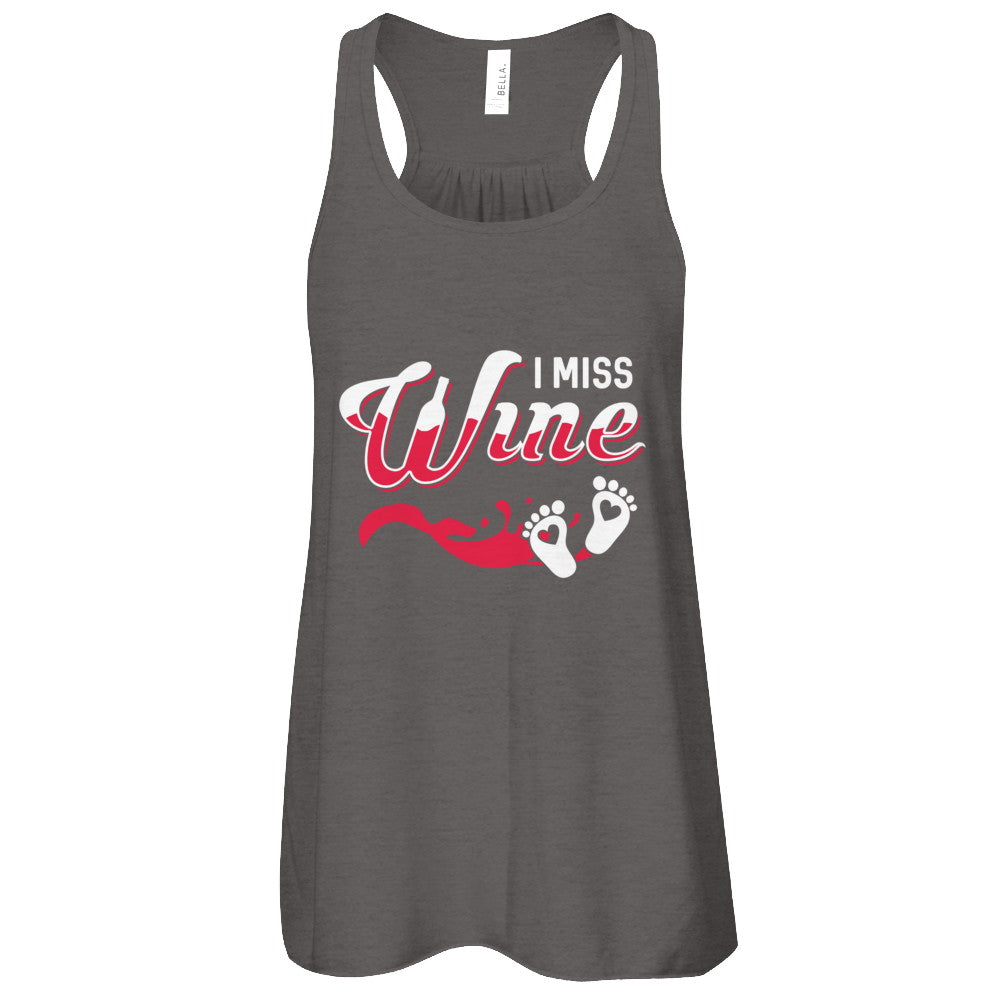 I Miss Wine Pregnancy Bump Mommy T-Shirt & Tank Top | Teecentury.com