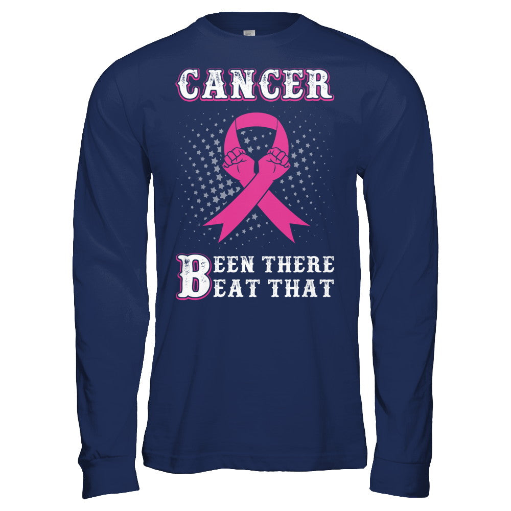 Breast Cancer Been There Beat That Awareness Pink Ribbon T-Shirt & Hoodie | Teecentury.com