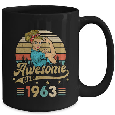 60 Year Old Awesome Since 1963 60th Birthday Women Mug | teecentury