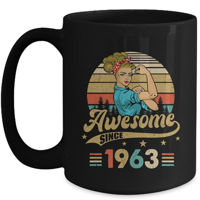 60 Year Old Awesome Since 1963 60th Birthday Women Mug | teecentury