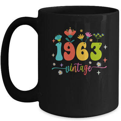 60 Years Old Vintage 1963 60th Birthday Tee Wildflower Mug | teecentury