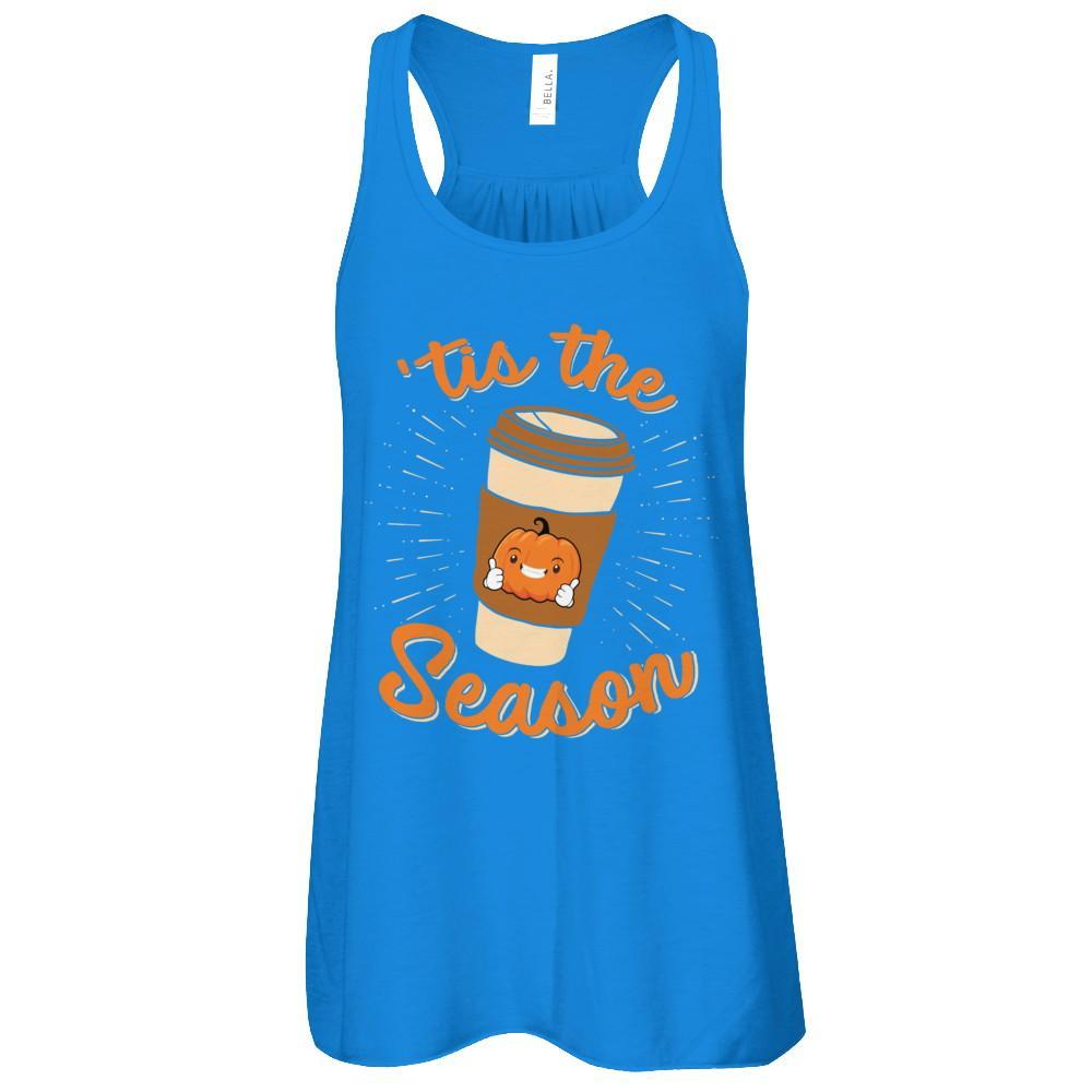 Autumn Fall Pumpkin Spice Coffee Tis The Season Mom T-Shirt & Tank Top | Teecentury.com