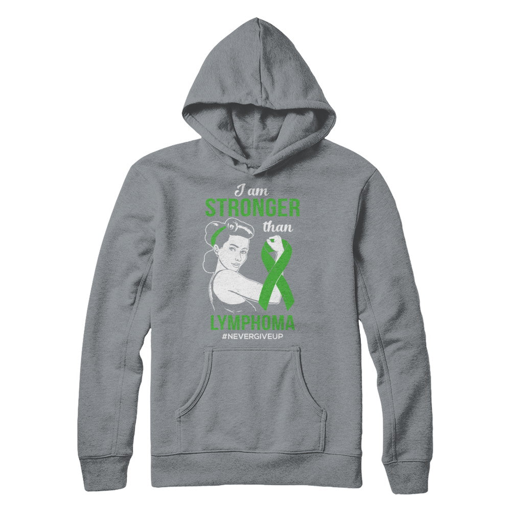 I Am Stronger Than Lymphoma Awareness Support T-Shirt & Hoodie | Teecentury.com