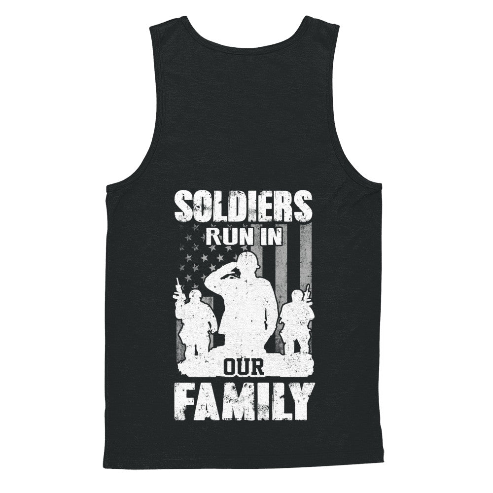 Soldiers Run In Our Family Veteran Dad Son T-Shirt & Hoodie | Teecentury.com