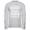 Warning This Redhead Does Not Play Well With Stupid People T-Shirt & Hoodie | Teecentury.com