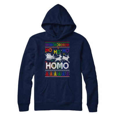 Ho Ho Ho Homo Santa LGBT Gay Ugly Christmas Sweater T-Shirt & Sweatshirt | Teecentury.com