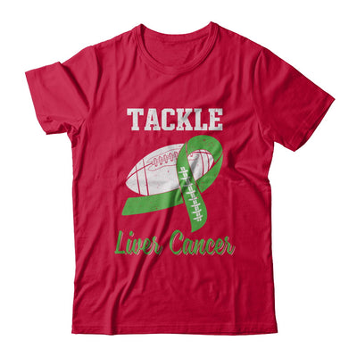 Football Survivor Tackle Green Liver Cancer Awareness T-Shirt & Hoodie | Teecentury.com