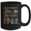 60th Birthday 60 Years Old Legendary Since January 1962 Mug Coffee Mug | Teecentury.com