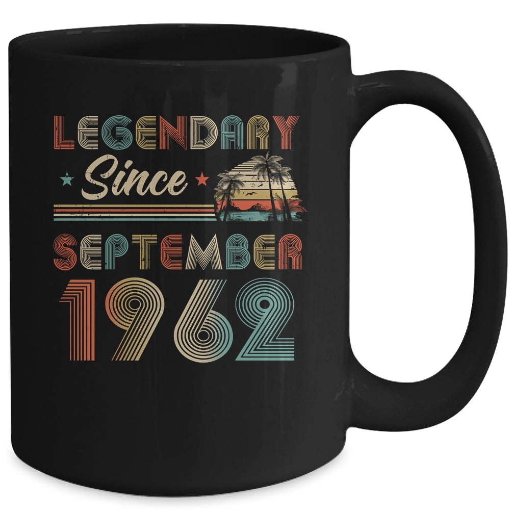 60th Birthday 60 Years Old Legendary Since September 1962 Mug Coffee Mug | Teecentury.com