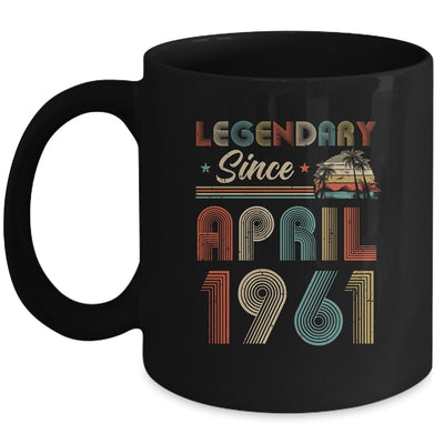 61th Birthday Gift 61 Years Old Legendary Since April 1961 Mug Coffee Mug | Teecentury.com