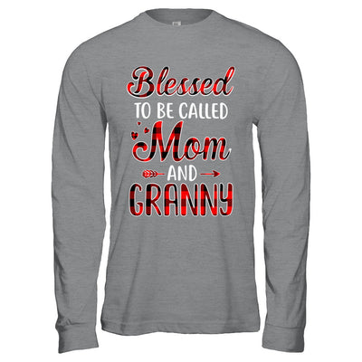Red Buffalo Plaid Blessed To Be Called Mom And Granny T-Shirt & Hoodie | Teecentury.com