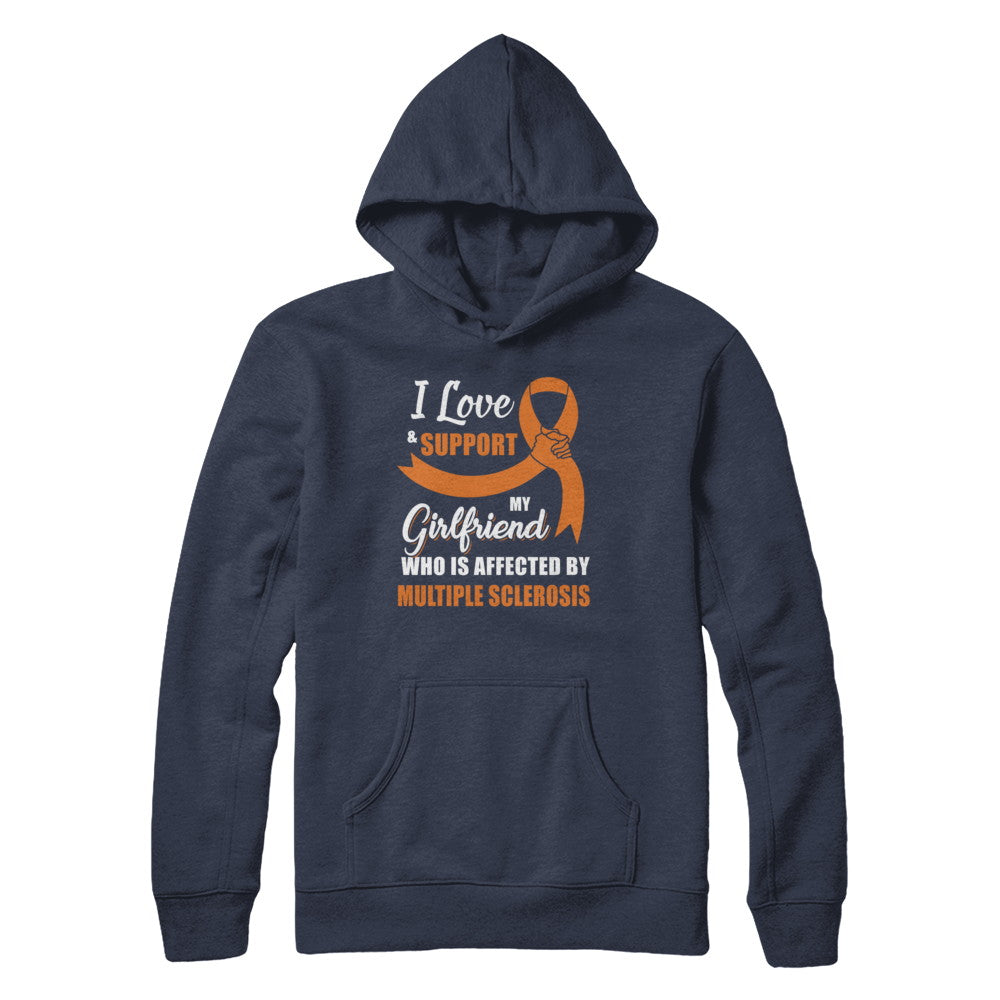 Multiple Sclerosis Awareness Support Orange Girlfriend Boyfriend T-Shirt & Hoodie | Teecentury.com