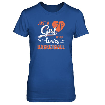 Just A Girl Who Loves Basketball T-Shirt & Tank Top | Teecentury.com