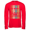 Vintage Retro June 1988 Birth Of Legends 34th Birthday T-Shirt & Hoodie | Teecentury.com